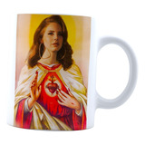 Taza Cerámica 315 Ml Santa Lana Del Rey Café Té