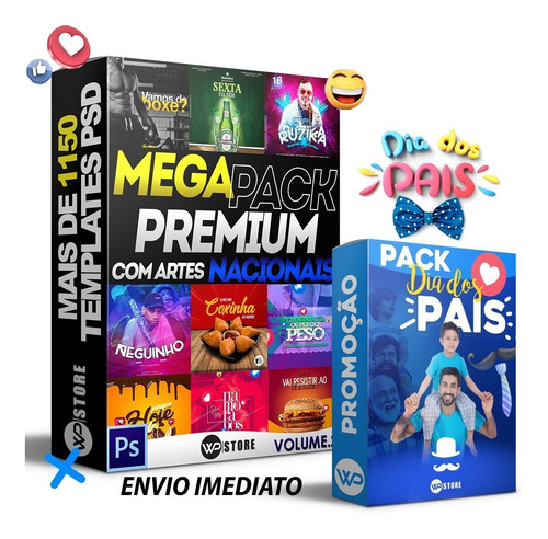 Pack Artes Prontas Mídias Sociais Fontes Imagens Png