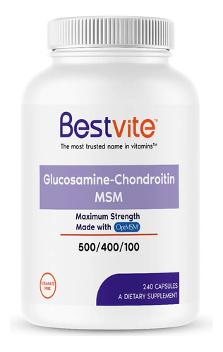 Bestvite | Glucosamine Chondroitin Msm | 500mg | 240 Capsule