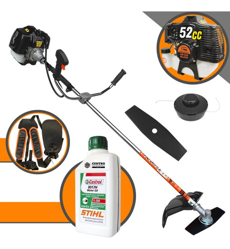 Roçadeira Profissional Gasolina 52 Cilindradas + Óleo Stihl