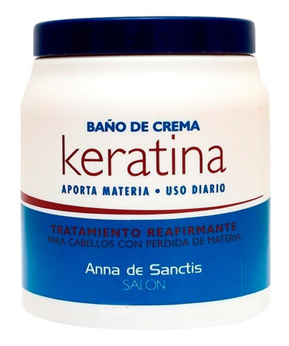 Baño De Crema Olio Keratina Anna De Sanctis 1kg Profesional