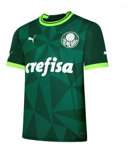 Camiseta Puma Palmeiras Torcedor Home Jsy - Verde