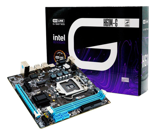 Placa Mãe Goline 1155 /rede Giga/m.2/usb 3.0 Cor Preto