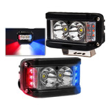 Par Faros De Led Luz Policía For Off Road Moto 4x4 5000lm