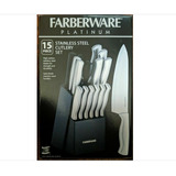 Set Cuchillos Farberware Platinum 15 Piezas Acero Inoxidable