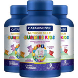 Kit 3x Multivitamínico Kids Gomas - Sabor Tutti Frutti 