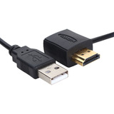 Adaptador Hdmi Macho A Hdmi Hembra+50 Cm Usb 2.0