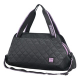 Bolso Kossok Belle Deportivo Mujer Color Negro-violeta Liso