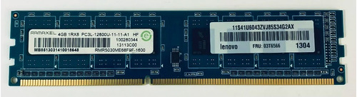 Memoria Ram Ddr3 4gb Pc3l-12800u 1600 Mhz Ramaxel Para Pc