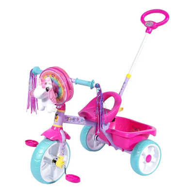 Triciclo Apache Unicornio Con Bolsita Y Peluche Gratis Envio Color Rosa | Meses sin interés