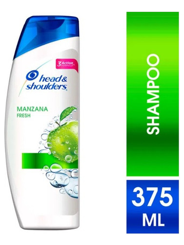 Pack 3 Shampoo Head & Shoulders Manzana Fresh