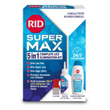 Rid Super Max Kit De Tratamiento Para Piojos, Mata Piojos Y