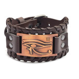 Pulsera Brazalete Manilla Cuero Hombre Runas Vikingo Celta