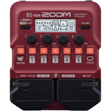 Zoom B1 Four Pedalera Multiefecto Bajo Usb Looper