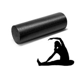 Rolo De Massagem 45 Cm Eva Liberação Miofascial Pilates Yoga Cor Preto