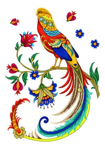 Pegatina De Pared De La Pared De La Flor De Pájaro, Decoraci