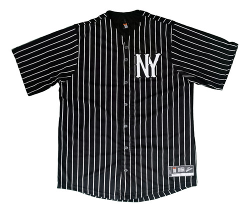 Camisa Baseball Masculina M10 Classic Ny Listrado