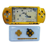 Carcasa Compatible Con Psp 3000 Dorado Con Botones