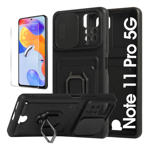 Funda Silicone Para Xiaomi Poco Redmi Note Case + Mica Hd