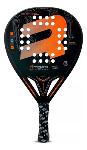 Paleta Royal Padel Tigra Hybrid Cubregrip Y Protector Regalo