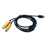 Cable Dual Rca Hembra A Usb C De Señal De Audio Av Y Vídeo