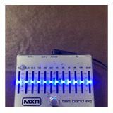 Pedal De Efecto Mxr Ten Band Eq M108s Plateado Con Su Fuente