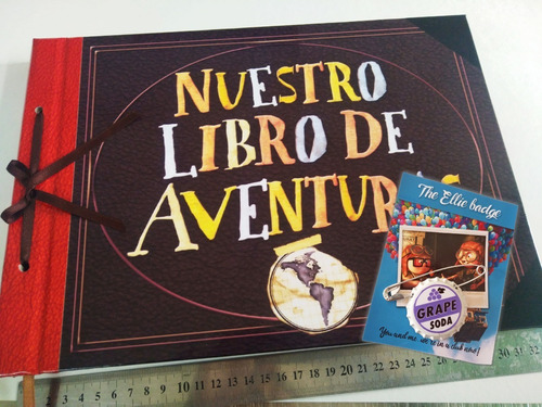 A4 Our Adventure Libro Aventuraup Album +foto+insigniasgrape