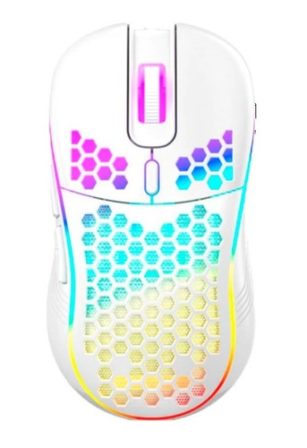 Mouse Gamer Rgb Carcasa Panal De Abeja Pc 7200 Dpi Wired 