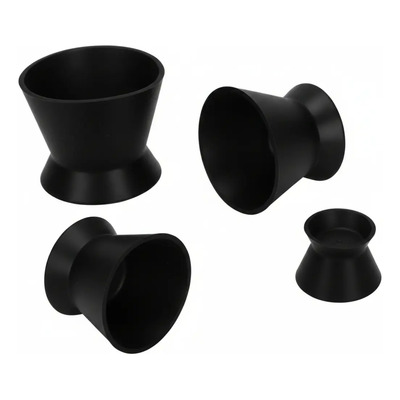 Kit 4 Godetes De Silicón Dental Arte Mezcla Kingden Negro