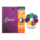 Cuerdas Guitarra Acustica 12-53 Elixir 11052