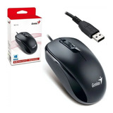 Mouse Negro Conexión Usb Genius Para Windows Y Mac - Dx-110