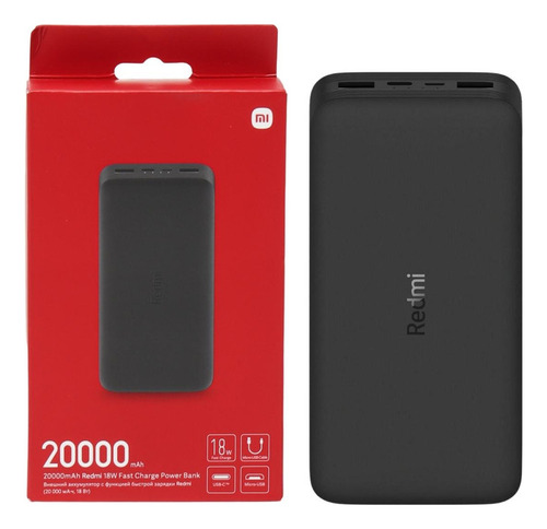 Xiaomi Carregador Portátil Power Bank 20000mah P/ Celular