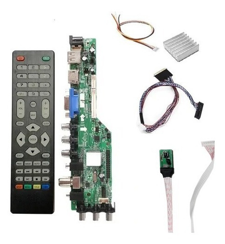 Placa Universal Dd.3663.br Lcd Led Isdb Tv Digital Brasil