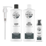 Nioxin Sistema 2 Trio Shampoo Y Acond 1lt Tratamiento 100ml