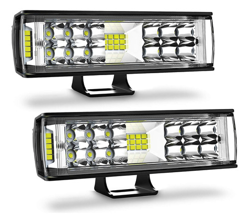 Par Faros 7'' Led Auxiliares 288w Triple-fila Barra De Luz 