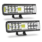 Par Faros 7'' Led Auxiliares 288w Triple-fila Barra De Luz 