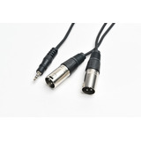 Cable Profesional Mini Plug A 2 Canon Xlr Pro Audio 3,6 Mts