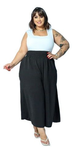 Body Feminino Basico Elegante Plus Size Regata Ribana Verão