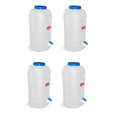 Set X 4 Bidon 20 Lts Con Canilla Plastico Colombraro