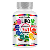 Lipo Green 7 In 1 Orgánico 100% 90 Cápsulas Purely Organics
