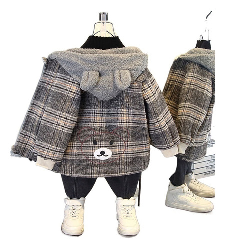 Chaqueta De Invierno Para Niña -parka De Algodón Con Capucha