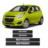 Sticker Cubre Estribos Fibra Carbon Para Chevrolet Spark