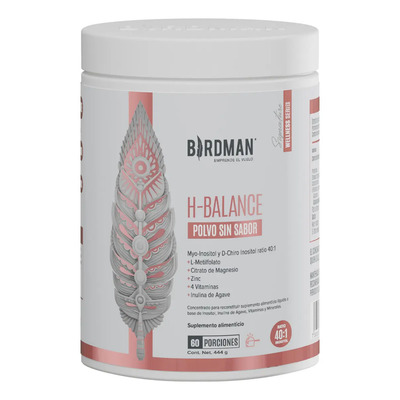 Birdman H - Balance | Myo Inositol y D-chiro Inositol, Magnesio, Vitaminas Y Zinc | Fórmula Premium Sin Aditivos | Sin Sabor | 60 Porciones | Envío gratis