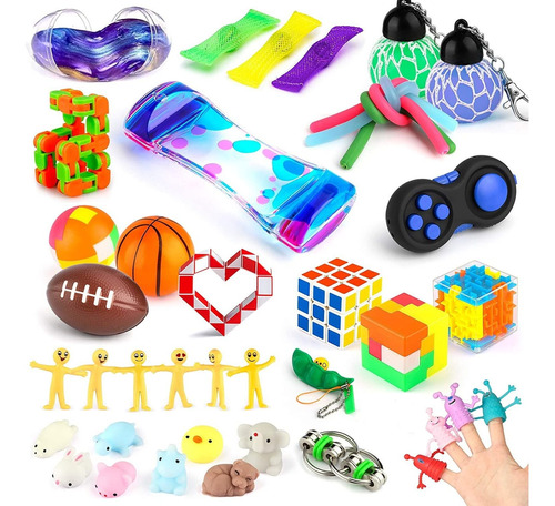 Sensory Fidget Toys Set 38 Pcs Pop Buble Autism Juegos ...