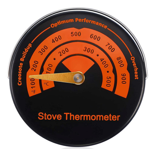 Termómetro De Superficie Superior Para Estufa De Leña Magnét