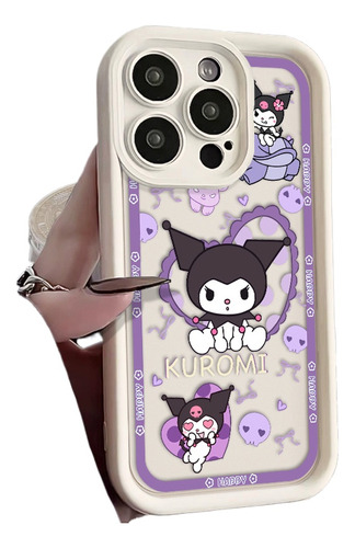 Funda De Teléfono Kawaii Kuromi Anime Para iPhone 15, 14, 13