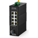 Conmutador Ethernet Industrial De Carril Din Gigabit Mokerli