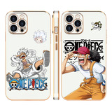 Usopp Luffy One Piece Funda Para iPhone Case 2pcs Tpu Opw07