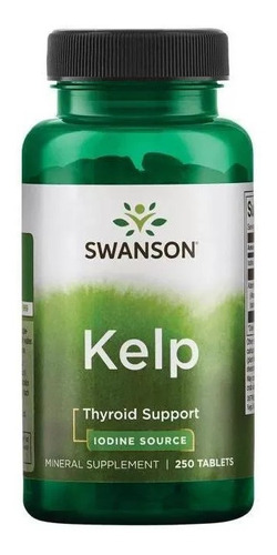 Kelp 250 Tab Fuente De Yodo Tiroides Swanson Usa