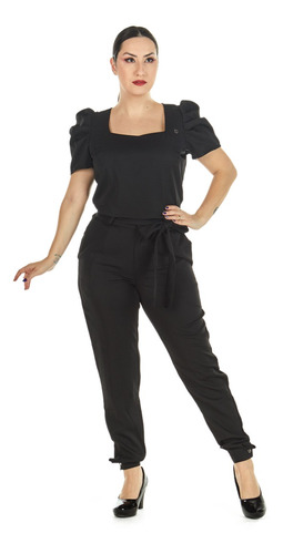 Conjunto Scrub Princesa Preto Bordado 